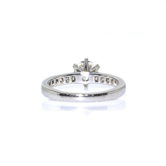 Load image into Gallery viewer, Tiffany &amp;amp; Co. Platinum Setting with a Channel Set Diamond Engagement Ring
