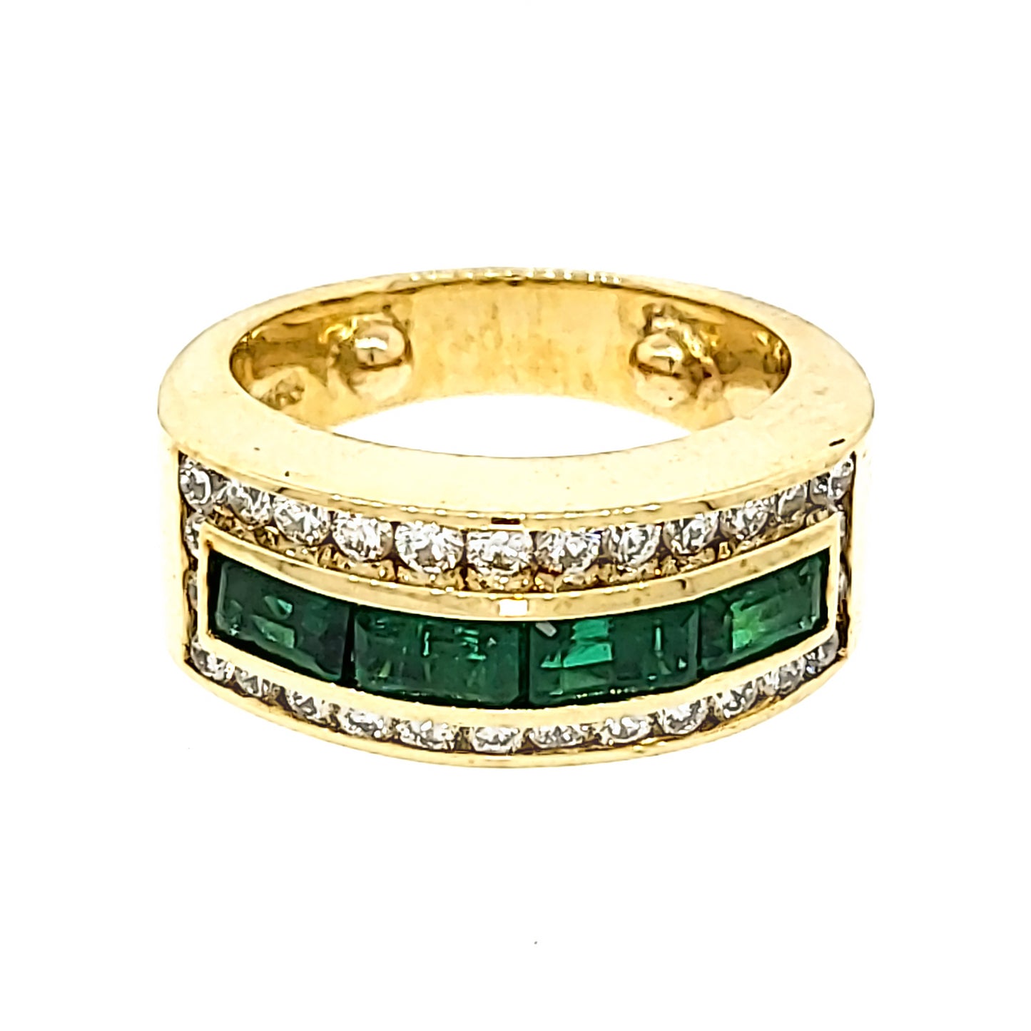 Load image into Gallery viewer, De Hago Emerald and Diamond Ring
