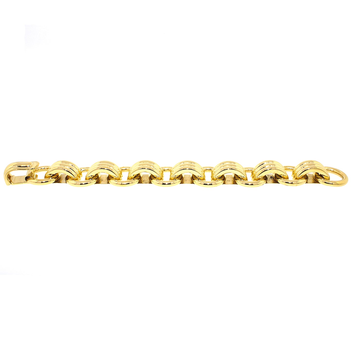 18k Yellow Gold Large Link Bracelet