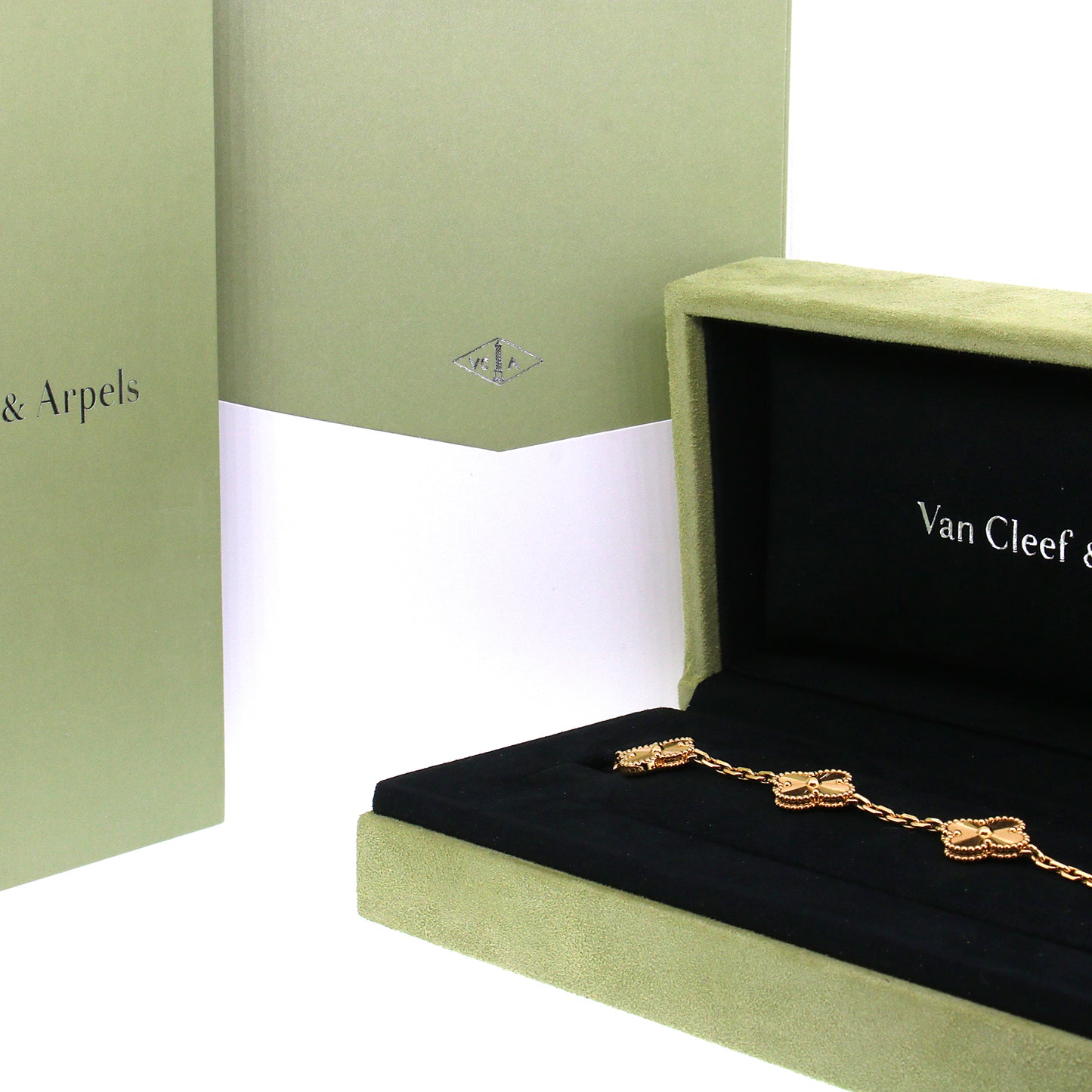 Van Cleef and Arpels Vintage Alhambra 5 Motifs Bracelet