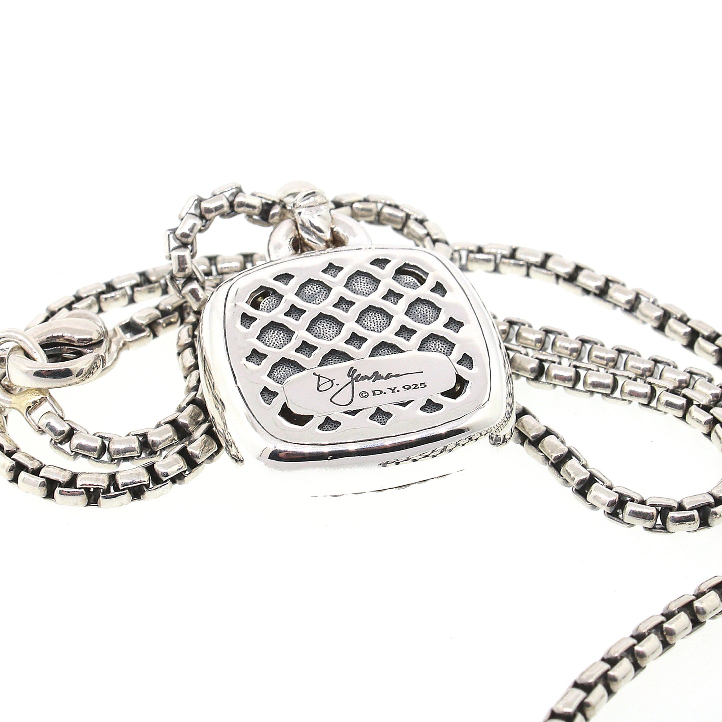 Load image into Gallery viewer, David Yurman Albion  Pendant with Pave Diamond Necklace
