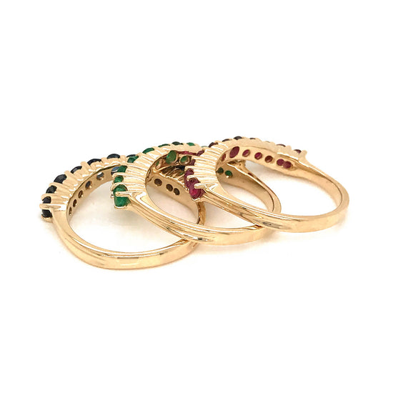 Load image into Gallery viewer, 14k Yellow Gold Nesting Rings (Stackable)
