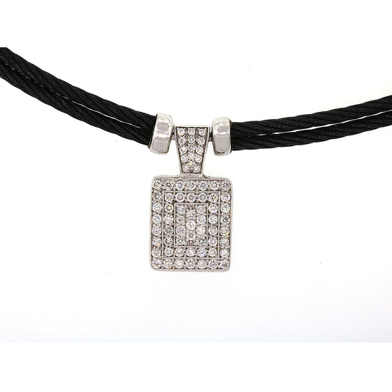 Philippe Charriol Celtic Noir Pave Diamond Necklace