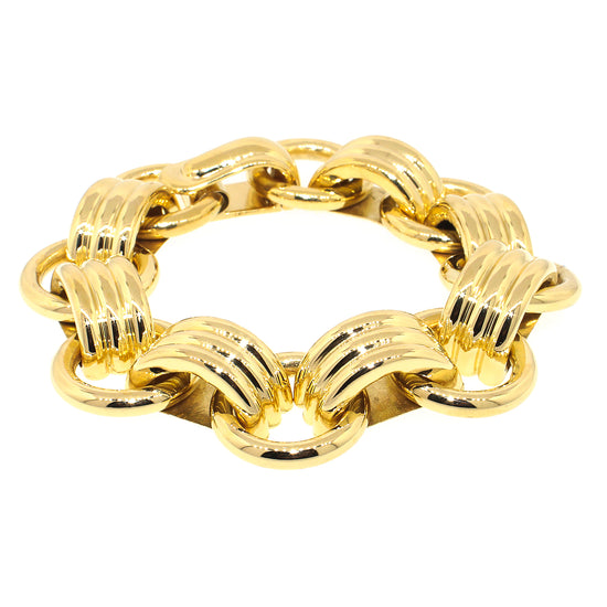 Load image into Gallery viewer, 18k Yellow Gold Large Link Bracelet
