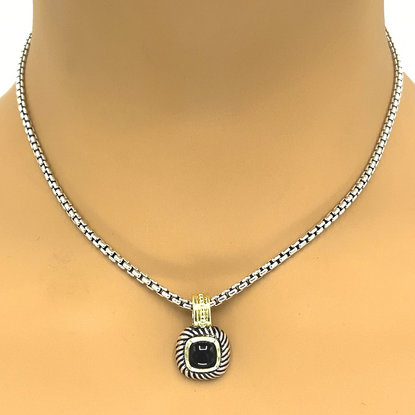 Load image into Gallery viewer, David Yurman Sterling Silver and 14k Yellow Gold Albion Pendant Necklace
