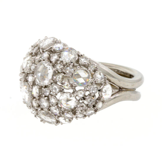 Load image into Gallery viewer, Rose Cut Diamond Dome Ring
