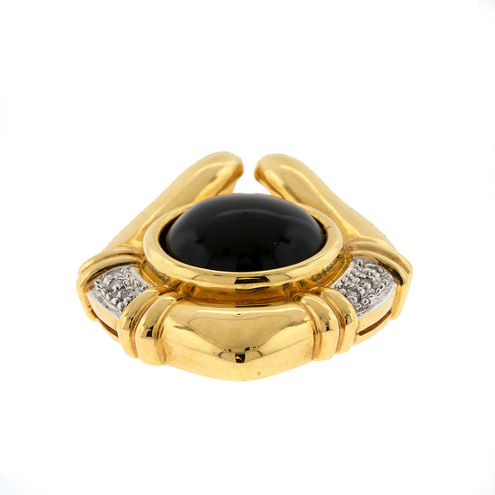 Load image into Gallery viewer, Onyx and Diamond Pendant
