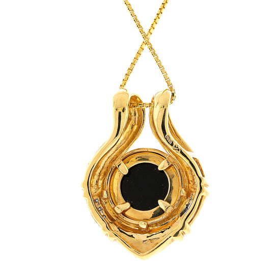Load image into Gallery viewer, Onyx and Diamond Pendant
