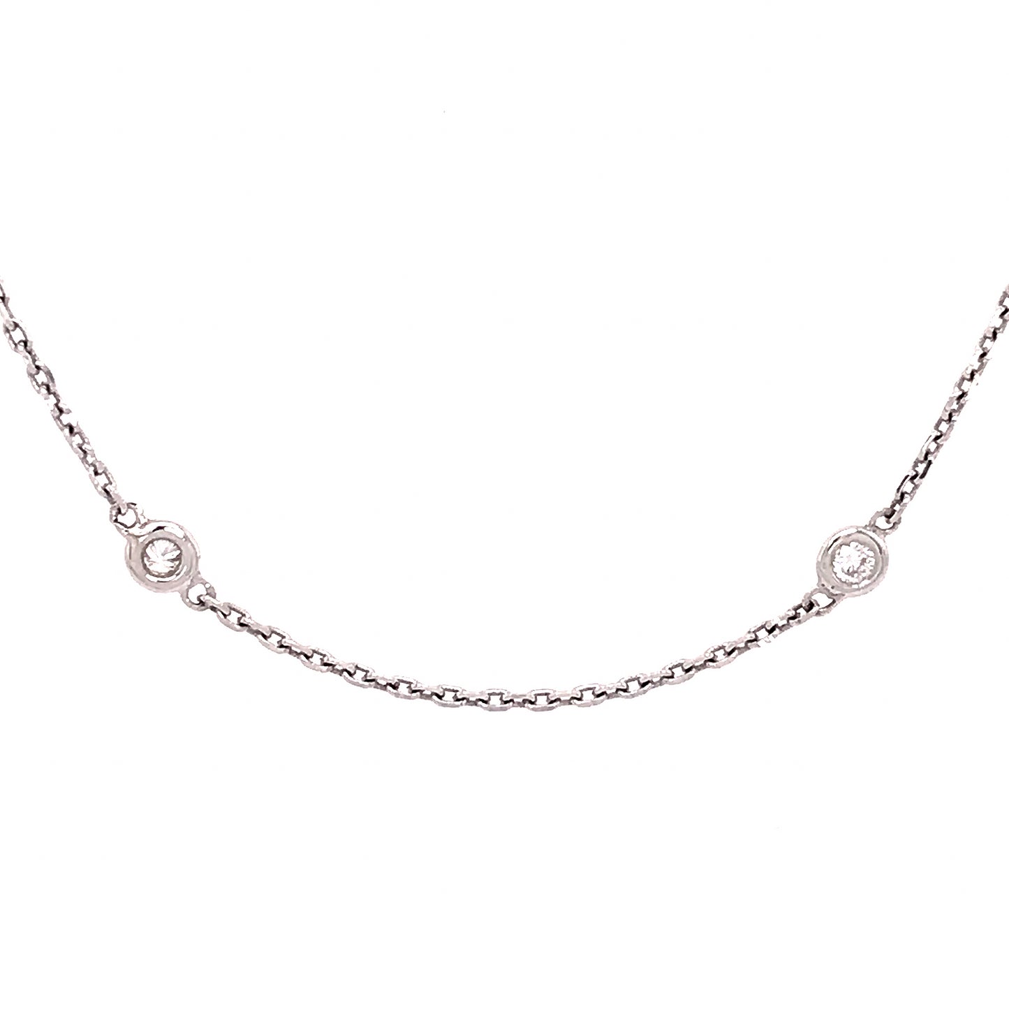 Load image into Gallery viewer, Tiffany and Co. Elsa Peretti Diamond by the Yard Necklace
