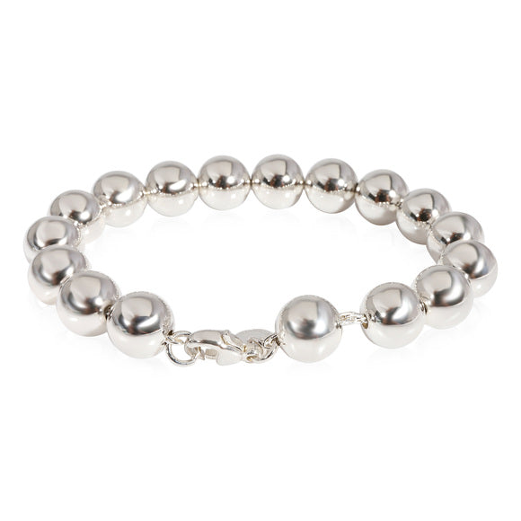 Tiffany & Co Silver Beaded Heart Bracelet – Lux Second Chance