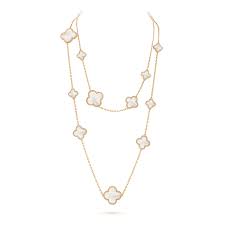 Van Cleef and Arpels Magic Alhambra 11 Motifs Long Necklace