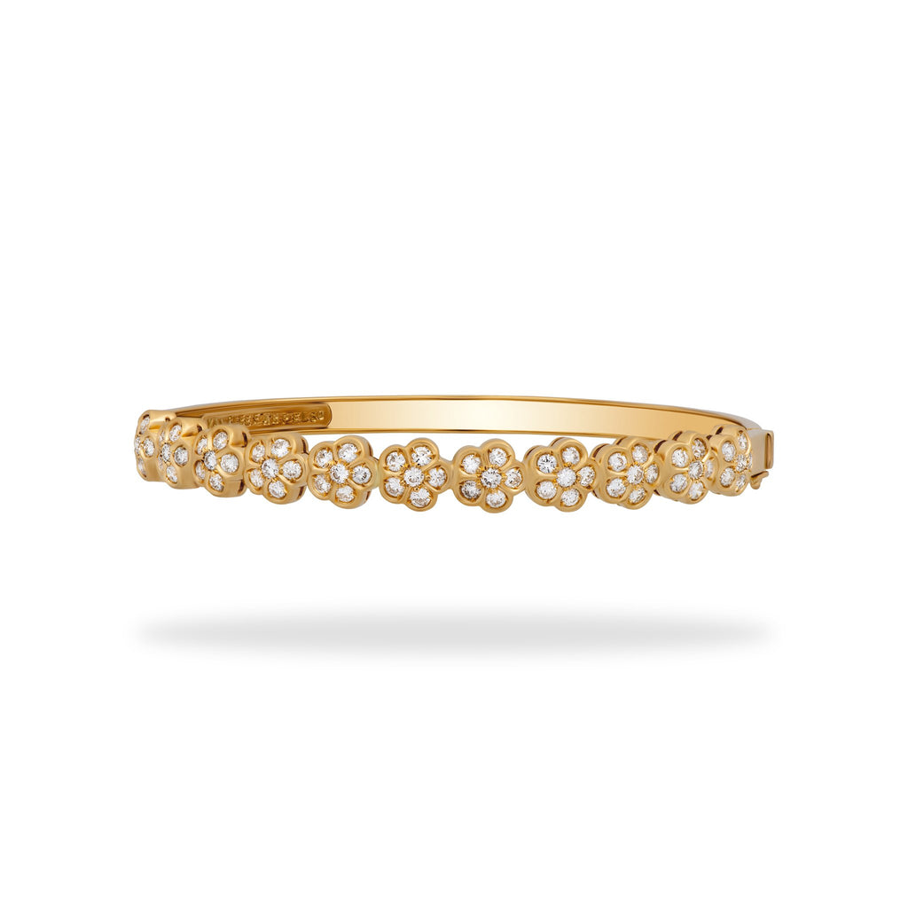 Van Cleef & Arpels 18K Yellow Gold 11 Motif Diamond Trefle