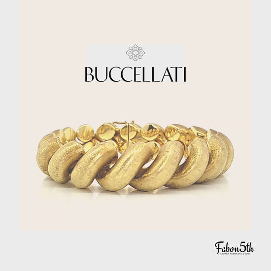 Load and play video in Gallery viewer, Buccellati Torchon San Marco Link Bracelet
