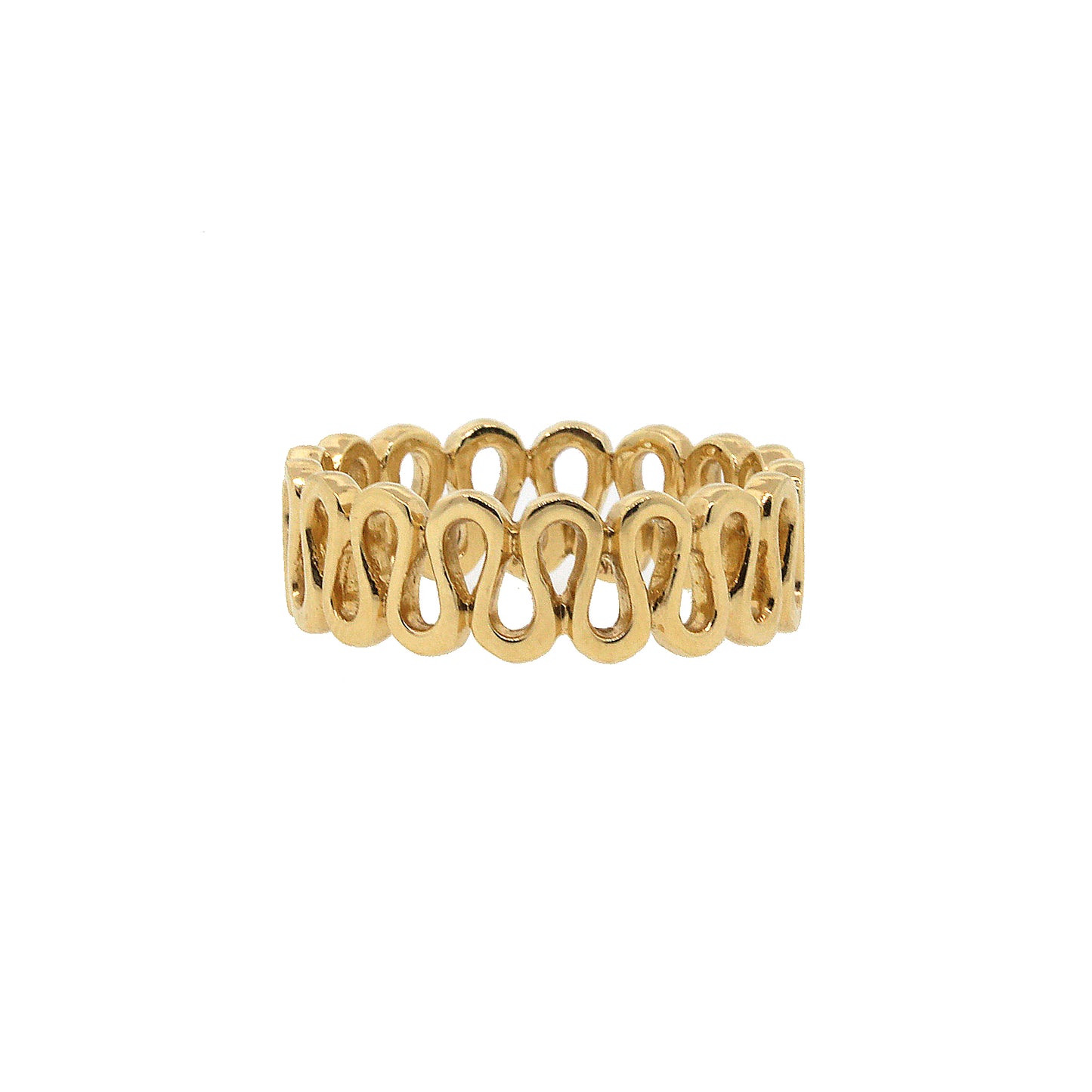 Open Design Yellow Gold Ring